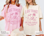 Beach Bachelorette Party Shirt, Last Toast on the Coast, Custom Bachelorette Shirts, Personalized Girls Trip Shirt, Bridal Party Gifts