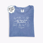 Personalized Charleston Bachelorette Comfort Colors® T-shirt Bachelorette Party Matching Shirts Bridal Gift For Bride Custom Bachelorette