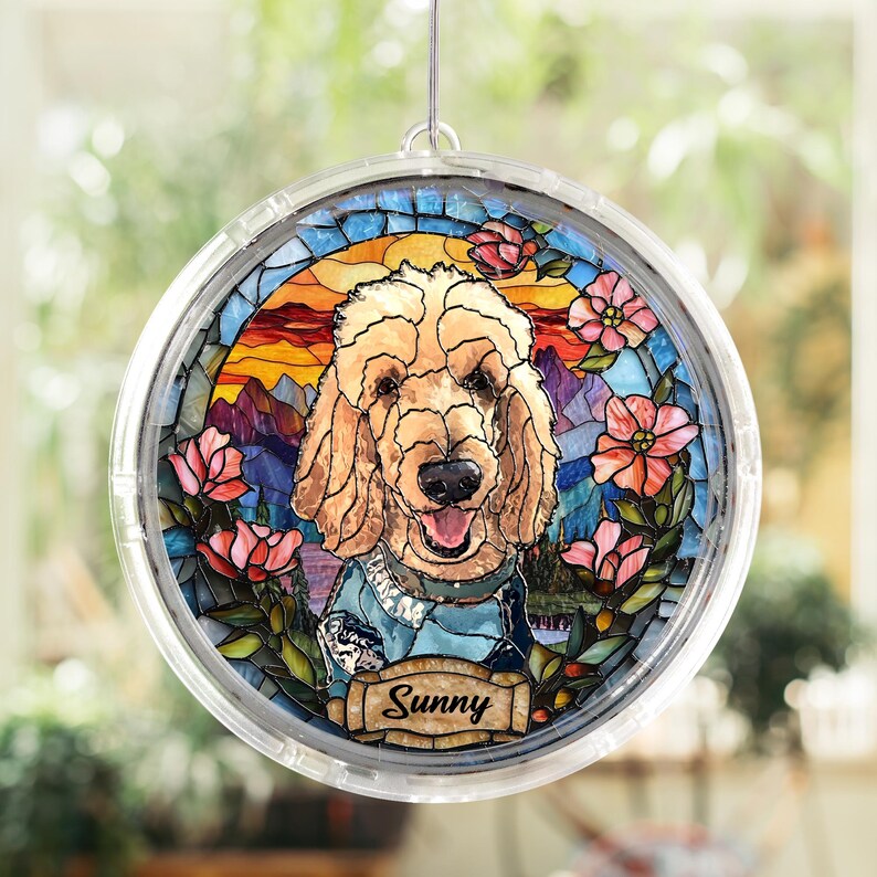 New! Custom Pet Portrait LED Hanging Light Lamp, Loss of Dog Gift, Puppy Loss Gift, Pet Memorial Gift, Puppy Loss Gift, Christmas Decor 2025