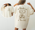 Comfort Colors® A Bride in a Tini Bit Custom Bride Shirt, Espresso Martini Themed Future Mrs Tee Tini Bit Engaged, Bridal Shower Gift Fiance