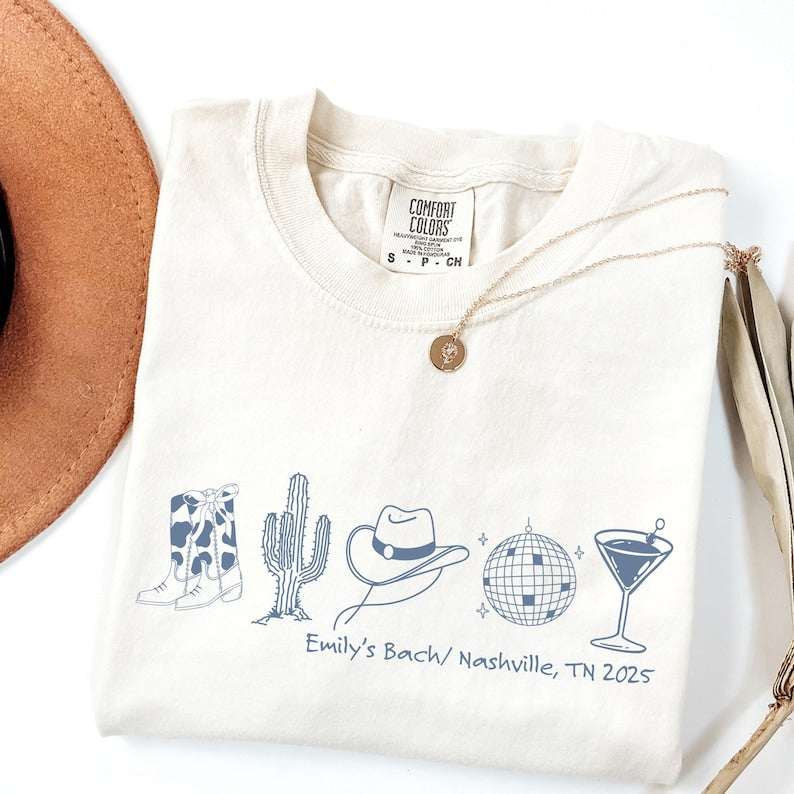 Retro Last Disco Bachelorette Shirt: Nashville Western Party Tee