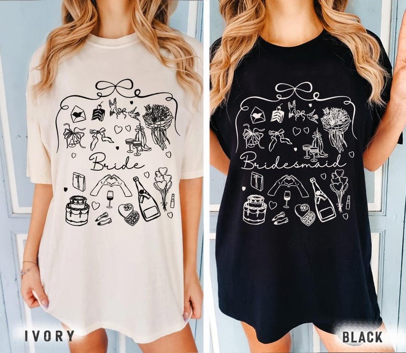 Coquette Bride Bridesmaid Shirt, Coquette Bride To Be Shirt, Matching Bachelorette Shirt, Coquette Bridal Party Shirt, Wedding Gift