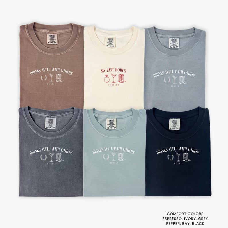 Custom My Last Rodeo Bachelorette Shirts, Long Sleeve Shirts, Sweatshirts, Rodeo Bach, Cowgirl Bach, Let's Get Rowdy, Nashville Bachelorette