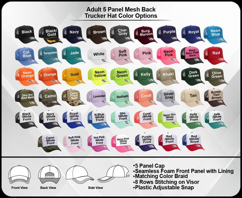 Getting Rowdy Trucker Hat, Getting Hitched Custom Hats