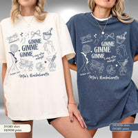 Gimme Bachelorette Shirt, Funny Disco Theme Bride Custom Shirt, Matching Bridesmaid Party Shirts