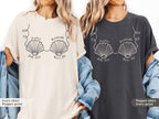 Custom Seashells Bachelorette Shirt: Beach Coastal Party, Comfort Colors