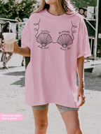 Custom Seashells Bachelorette Shirt: Beach Coastal Party, Comfort Colors