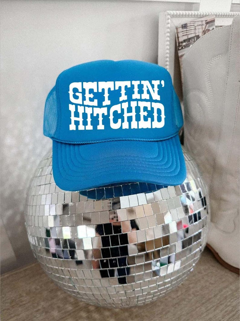 Getting Rowdy Trucker Hat, Getting Hitched Custom Hats