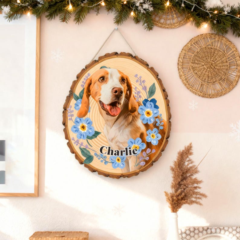 Custom Pet Portrait Wall Art, Pet Memorial Gift, Custom Guinea Pig Portrait Wooden Hanging, Pet Loss Sympathy Gift, Hamster Memorial Gift