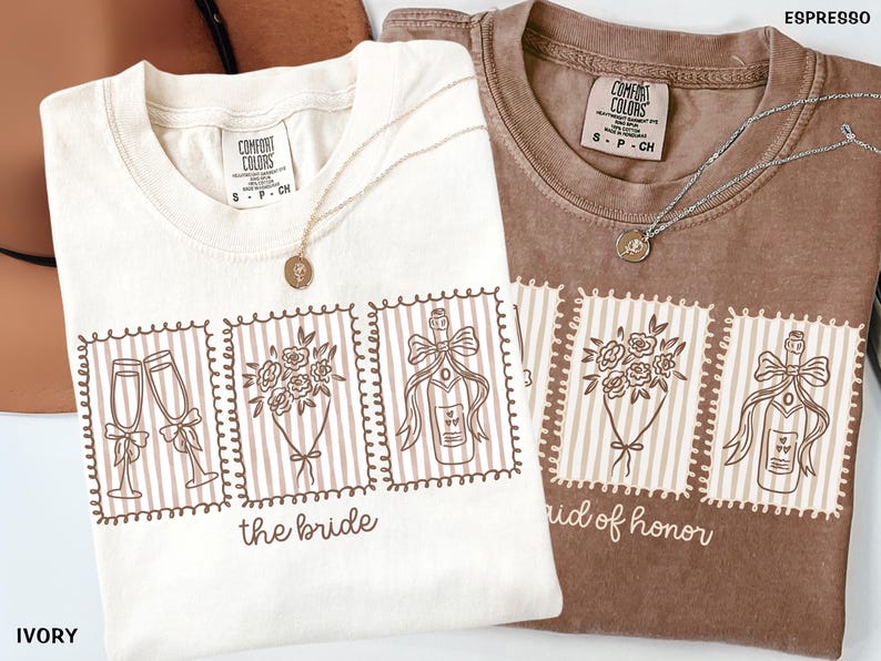 Comfort Colors® Bridal Party Shirts, Bridesmaid Proposal Gift, Personalized Maid Of Honor Tee, Bachelorette Getting Ready Outfit