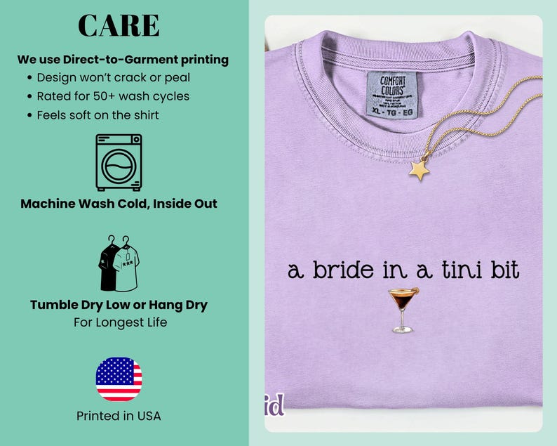 Comfort Colors® A Bride in a Tini Bit Bride Shirt, Espresso Martini Shirt, Future Mrs Shirt, Engaged Shirt, Bridal Shower Gift Idea