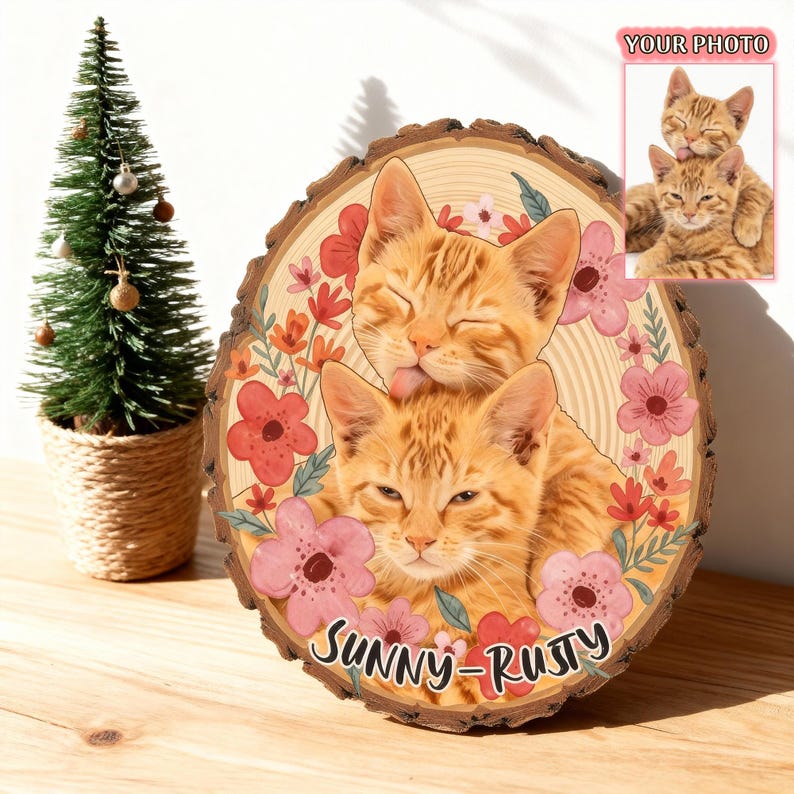 Custom Pet Portrait Wall Art, Pet Memorial Gift, Custom Guinea Pig Portrait Wooden Hanging, Pet Loss Sympathy Gift, Hamster Memorial Gift
