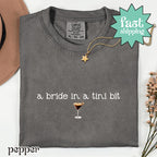 Comfort Colors® A Bride in a Tini Bit Bride Shirt, Espresso Martini Shirt, Future Mrs Shirt, Engaged Shirt, Bridal Shower Gift Idea