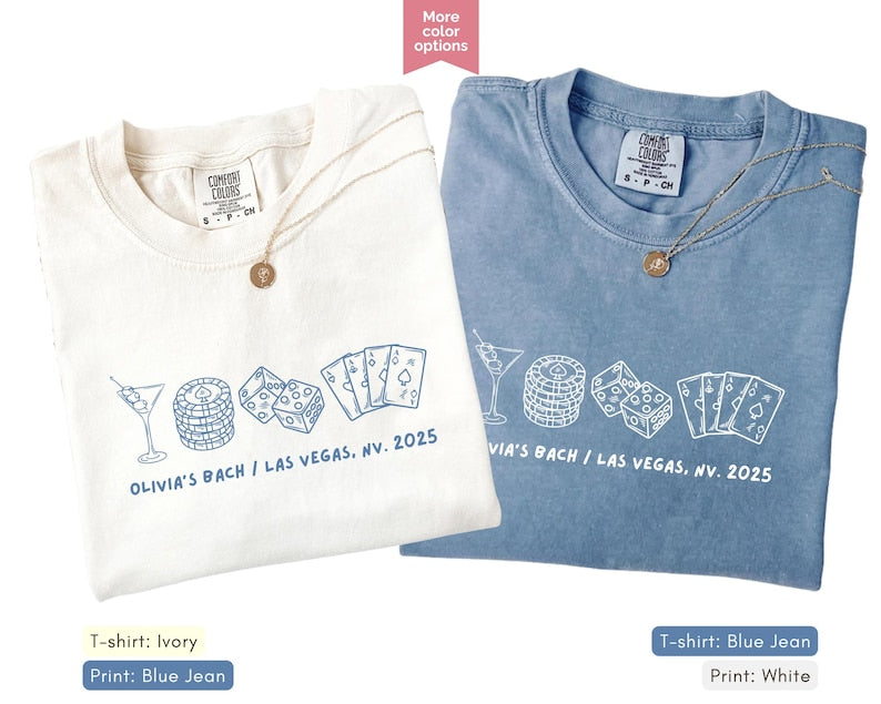 Las Vegas Custom Bachelorette Party Shirts, Lucky in Love, Casino Crew Tees, Retro Casino Party Tee, Personalized Bridesmaid Girls Trip Gift