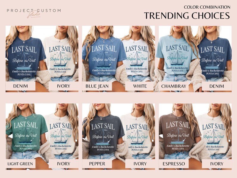 Nautical Bachelorette Party Shirts, Bachelorette Shirts, Bachelorette Cruise, Last Sail Before the Veil, Let's Get Nauti, Beach Bachelorette