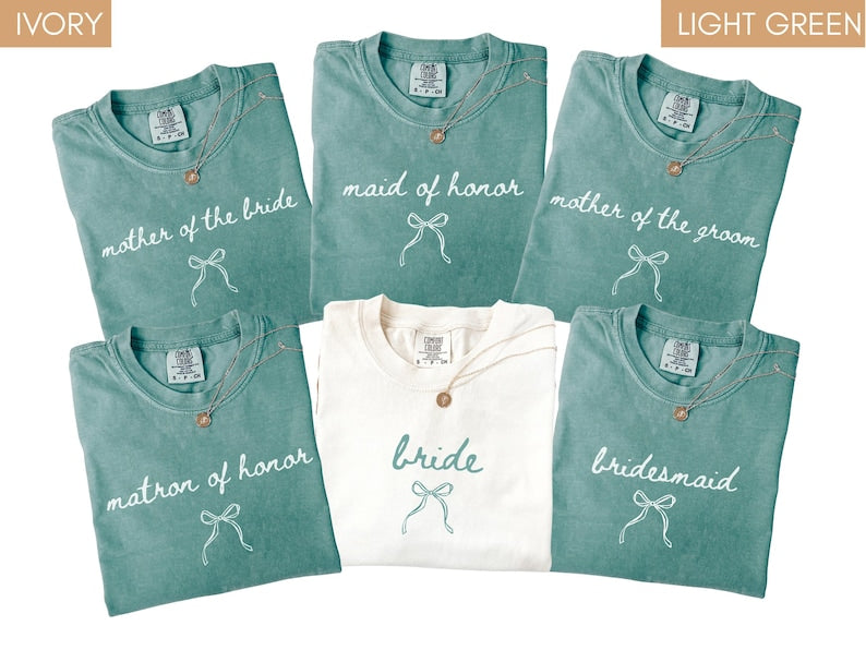 Bridal Party Comfort Colors® Shirt, Bridesmaid Proposal Gift, Maid Of Honor Tee, Matching Wedding Shirt, Wedding Party Bachelorette Shirt