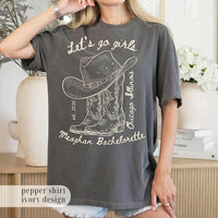 Let's Go Girls, Custom Western Bachelorette Shirt, Cowgirl Bride Tee, Personalized Nashville Bach Shirts, Matching Country Bridal Squad