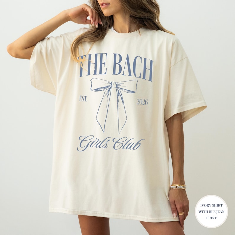Personalized Coquette Bow Girl's Bachelorette Shirts