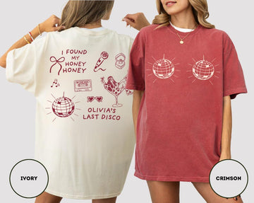 Disco Bachelorette Shirt Comfort Colors She Found Her Honey Honey Shirt Dancing Queens Bach Shirt Nightclub Hen Party Shirts