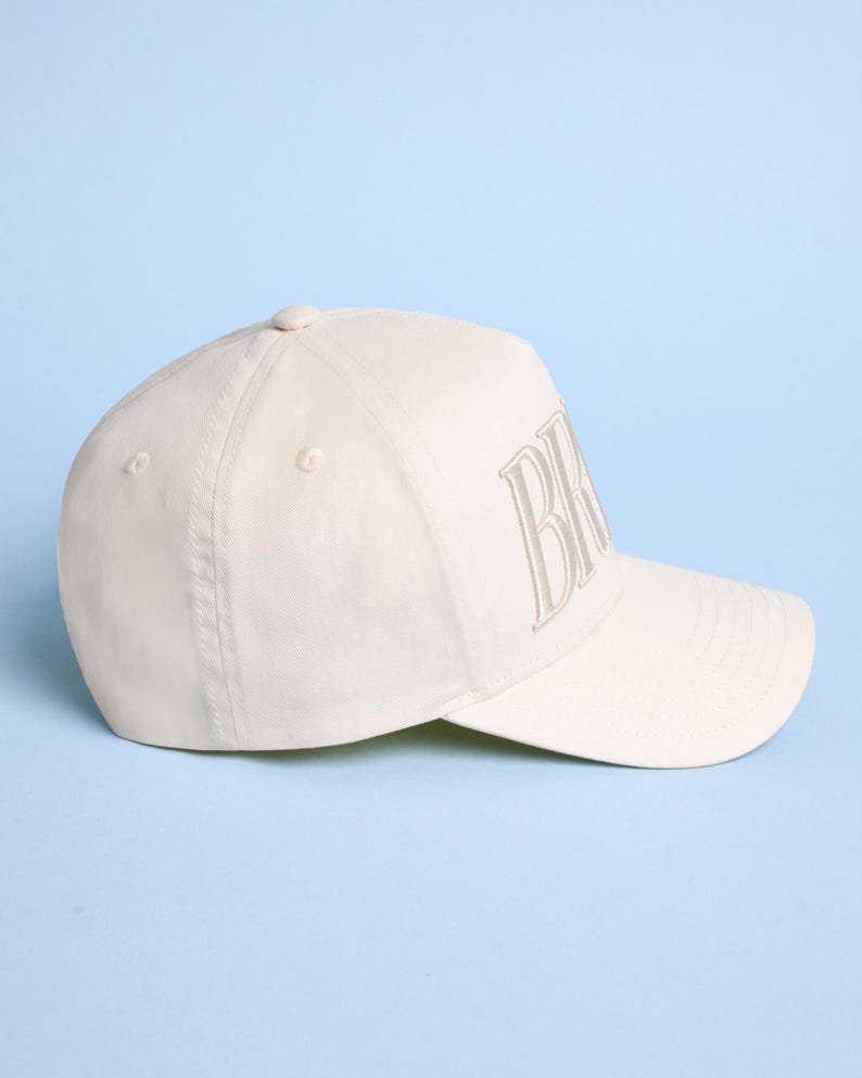 xo, Fetti Bride Embroidered Trucker Hat | Bachelorette Party Gift, Cotton 5 Panel Hat, Neutral Ivory Cap, Bridal Shower, Tonal, Accessory