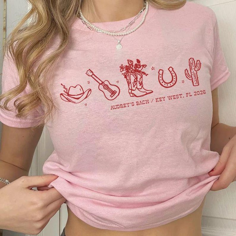 Custom Western Bachelorette Baby Tee,Cowgirl Bride Baby Tee,Bride Gift,Nashville Bridal Party Bachelorette Tee,Bride Y2K Tee,Country Bridal