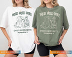 Wild Wild Wife Custom Cowgirl Bachelorette Shirts, Cherry Margarita Bach Merch, Personalized Nashville Texas Austin Bridal Party T-Shirts