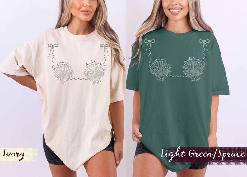 Bachelorette Shirts Seashell shirt Bach Club Shirt Bride Club Last Splash Beach Bikini Tshirt Bridesmaid Gift Matching Party