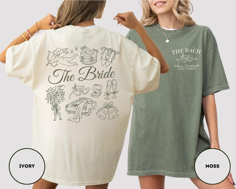 Luxury Bachelorette Party Shirt Comfort Colors Bach Shirts, The Bach Club T-shirts, Social Club Bachelorette Tees