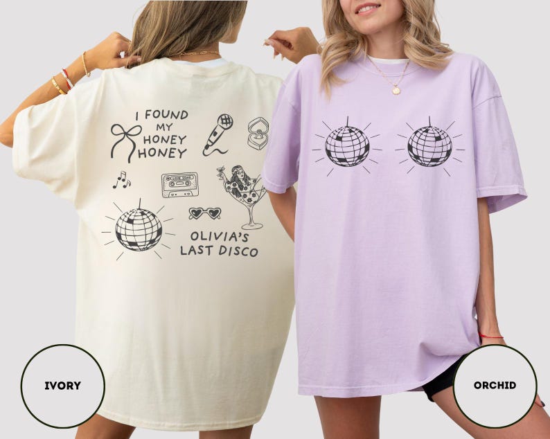 Disco Bachelorette Shirt Comfort Colors She Found Her Honey Honey Shirt Dancing Queens Bach Shirt Nightclub Hen Party Shirts