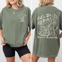 Let's Go Girls Western Bachelorette Shirt, Custom Cowgirl Bride Tee, Personalized Nashville Bach Shirts, Matching Country Bridal Squad Gift