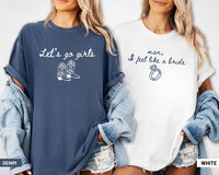 Western Nashville Bachelorette Shirts: Last Rodeo Country Shirts, Custom Let's Go Girls Bachelorette Party Tees, man I feels loke a bride