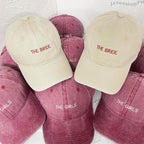 Personalized Embroidered Bride Squad Baseball Cap | Custom Bachelorette Party Hat | Bridal Shower Gift
