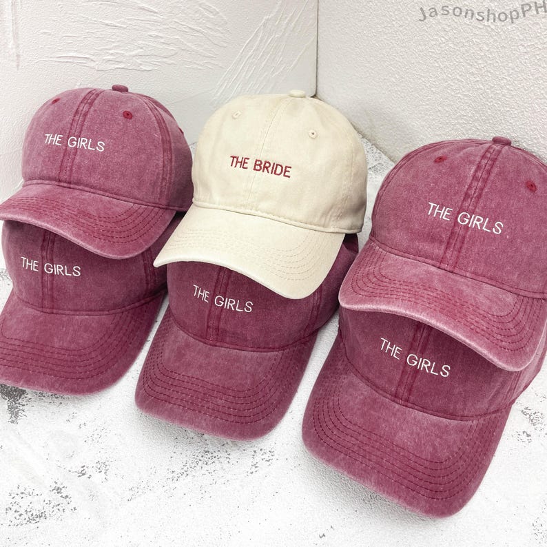 Personalized Embroidered Bride Squad Baseball Cap | Custom Bachelorette Party Hat | Bridal Shower Gift
