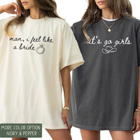 Western Bachelorette Shirts, Let's Go Girls Comfort Colors®, Cowgirl Bride Tee, Nashville Bach Party Tops, Country Bridal Squad Gift