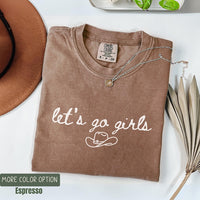 Western Bachelorette Shirts, Let's Go Girls Comfort Colors®, Cowgirl Bride Tee, Nashville Bach Party Tops, Country Bridal Squad Gift