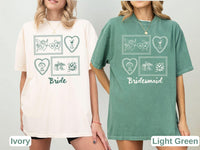Custom Bachelorette Party Shirt, Retro Stamp Bride Bridesmaid T-shirt, Comfort Colors Bridal Party Tee, Coquette Disco Cherub Wedding Shirt