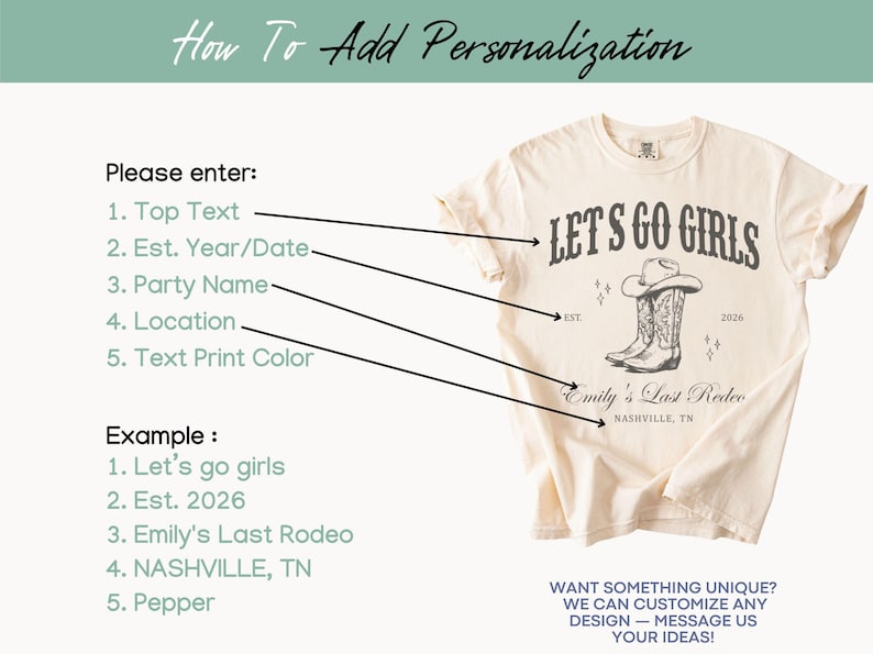 Let's Go Girls Custom Western Bachelorette Shirt, Last Rodeo Bachelorette Party TShirt Nashville Bach Trip Country Cowgirl Bride Bridesmaid