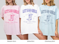 Let's Go Girls Custom Western Bachelorette Shirt, Last Rodeo Bachelorette Party TShirt Nashville Bach Trip Country Cowgirl Bride Bridesmaid