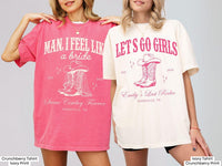 Let's Go Girls Custom Western Bachelorette Shirt, Last Rodeo Bachelorette Party TShirt Nashville Bach Trip Country Cowgirl Bride Bridesmaid