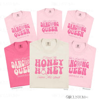 Disco Bachelorette Shirts Brides Last Disco Bachelorette Hippie Disco Bride Shirt Dancing Queen She Found Her Honey Honey Shirt for Bride