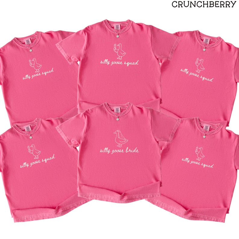 Silly Goose Bachelorette Comfort Colors® Shirts: Silly Goose Squad Bachelorette Party Tees