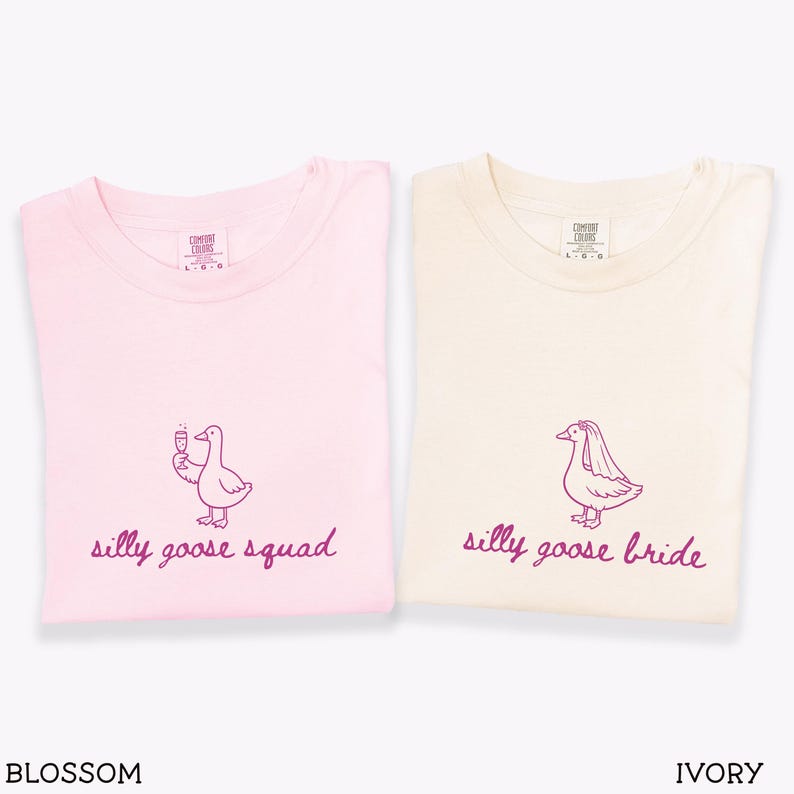 Silly Goose Bachelorette Comfort Colors® Shirts: Silly Goose Squad Bachelorette Party Tees