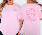 Pink Bow Bachelorette T-Shirt: Bridal Party Comfort Colors Tee