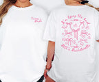 Pink Bow Bachelorette T-Shirt: Bridal Party Comfort Colors Tee