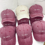 Personalized Embroidered Bride Squad Baseball Cap | Custom Bachelorette Party Hat | Bridal Shower Gift
