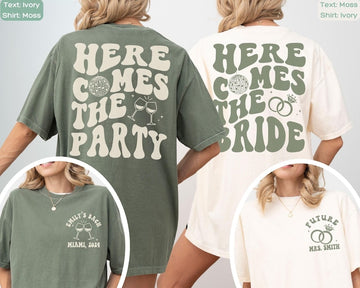 Custom Retro Bachelorette Shirts Here Comes The Bride Shirt Disco Bachelorette Party Shirt Luxury Bachelorette Merch Bridesmaid Gifts