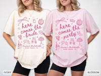 Custom Retro Bachelorette Shirts, Here Comes The Bride TShirt, Disco Bachelorette Party Tees, Luxury Bachelorette Merch, Bridesmaid Gifts