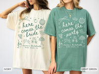 Custom Retro Bachelorette Shirts, Here Comes The Bride TShirt, Disco Bachelorette Party Tees, Luxury Bachelorette Merch, Bridesmaid Gifts