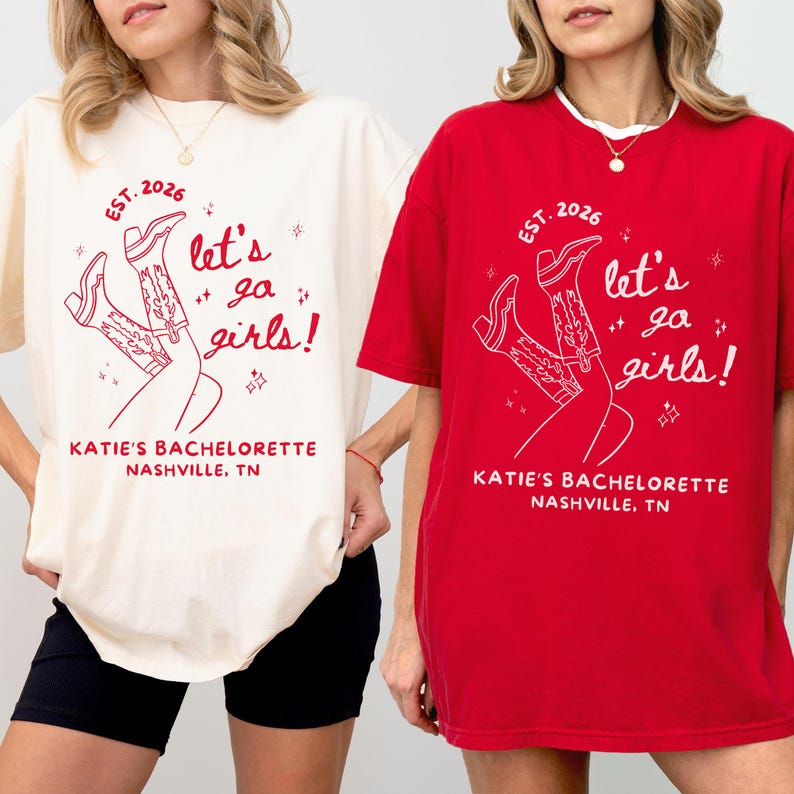 Let's Go Girls Shirt, Custom Bachelorette Party Tee, Coastal Cowgirl, Wild Wild Wife, Girls Night, Bridal Party Shirt, Last Rodeo