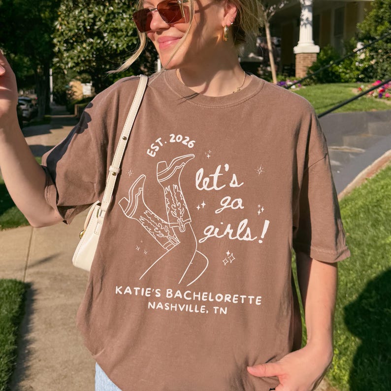 Let's Go Girls Shirt, Custom Bachelorette Party Tee, Coastal Cowgirl, Wild Wild Wife, Girls Night, Bridal Party Shirt, Last Rodeo